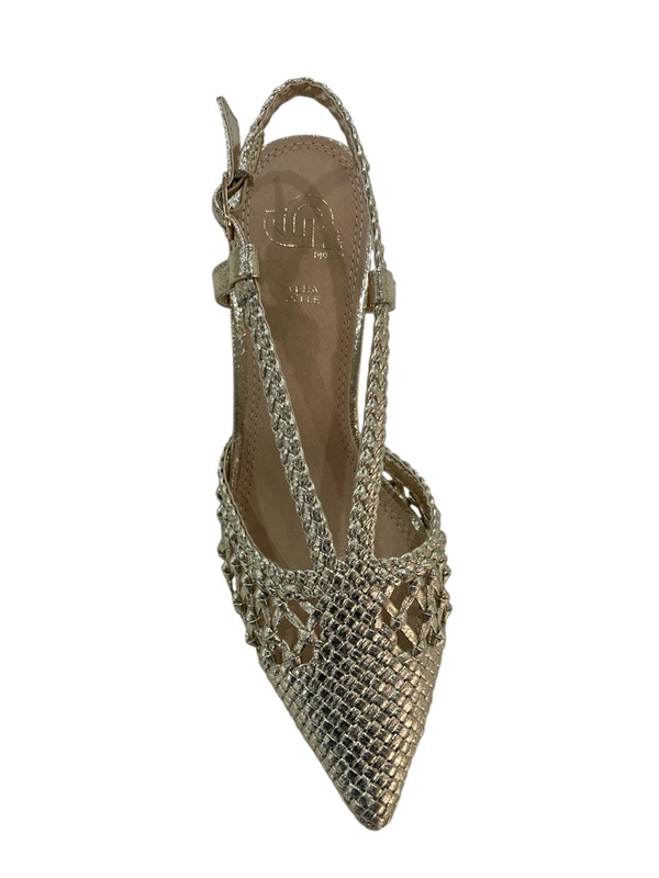 Slingback   gold&gold