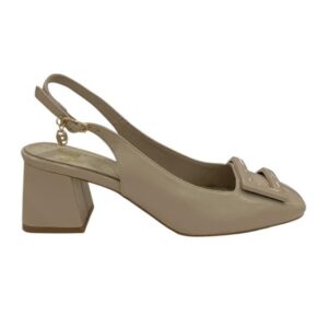 Slingback  gold&gold