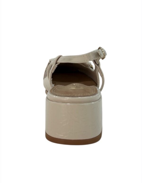 Slingback  gold&gold