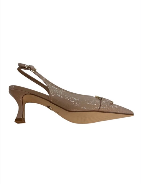 Slingback  gold&gold