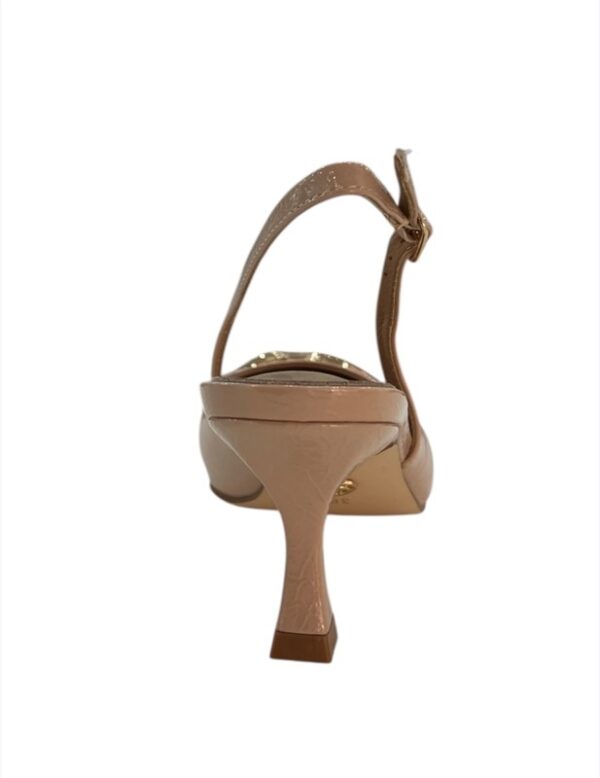 Slingback  gold&gold