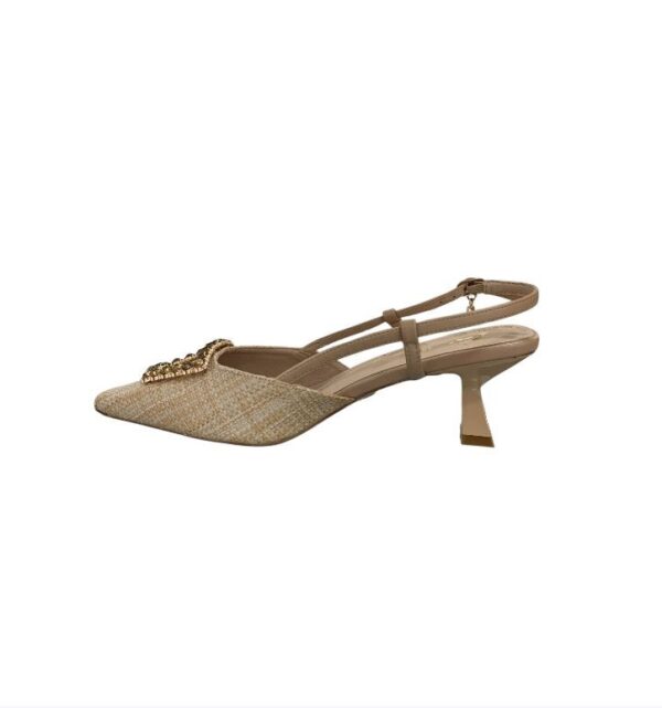 Slingback gold&gold