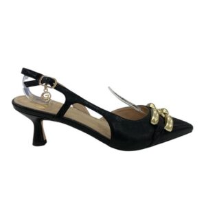 Slingback  gold&gold