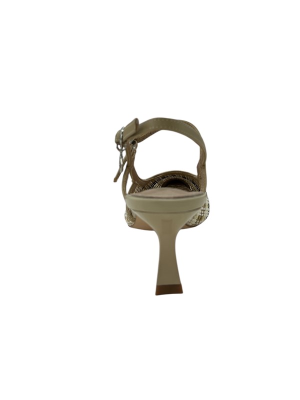 Slingback  gold&gold