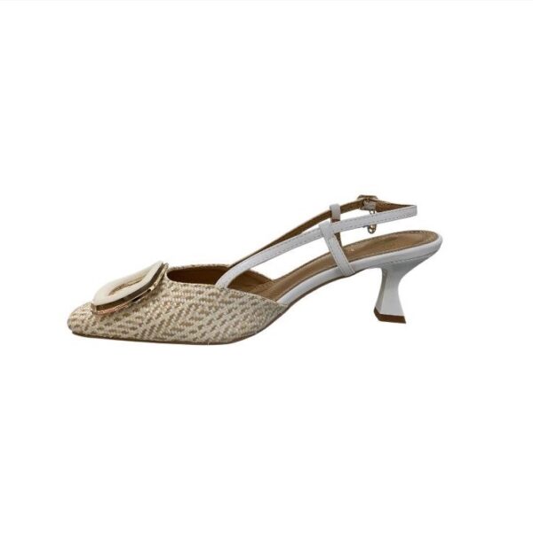 Slingback  gold&gold